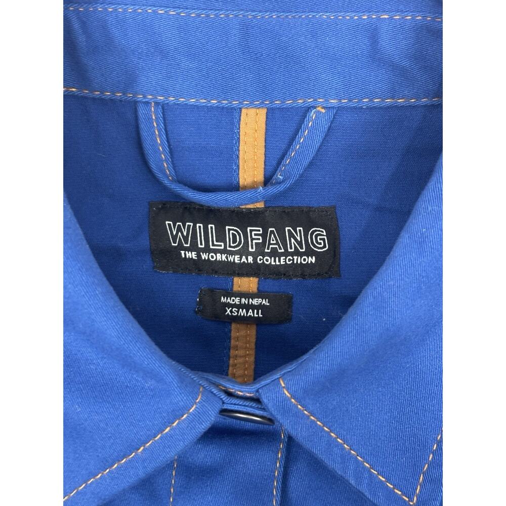 WILDFANG The Essential Chore Coat Utility Jacket Blue Cotton Size XS - Picture 4 of 5